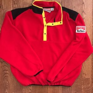 Vintage Marlboro adventure team button up fleece